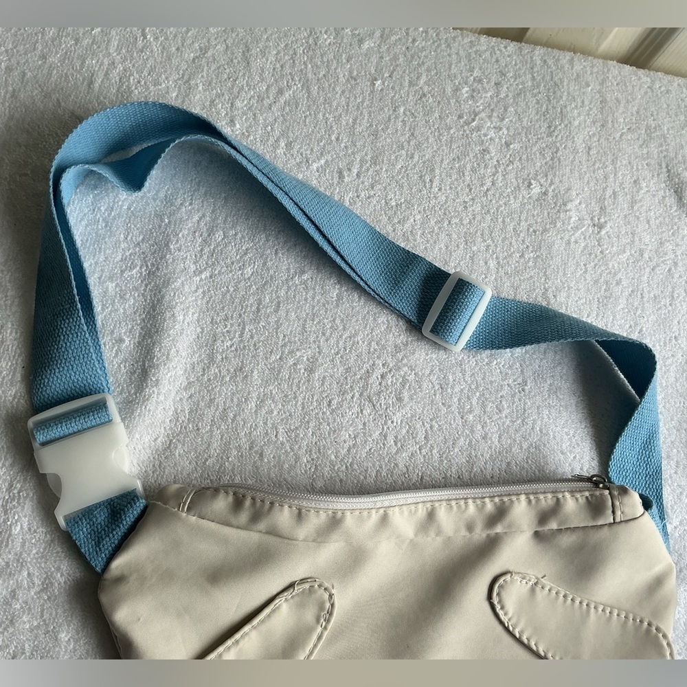 Charming Cream and Blue Kids Waist Bag - Picture 6 of 8